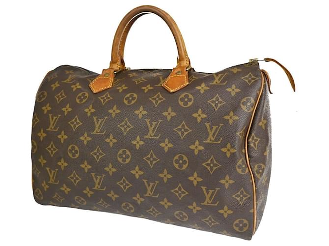Louis Vuitton Speedy 35 Brown Cloth  ref.1294889