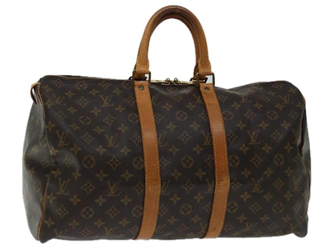 Louis Vuitton Monogram Keepall 45 Boston Bag M41428 LV Auth 51560 Cloth  ref.1294915
