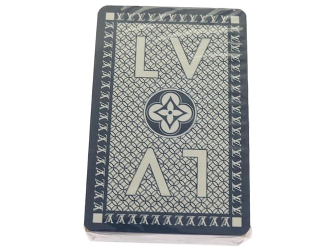 LOUIS VUITTON Cartes à jouer Bleu LV Auth ki4137  ref.1294938