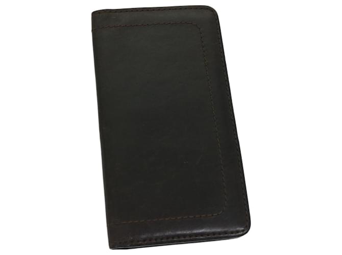 LOUIS VUITTON Utah Porte Valeurs Cartes Crédito Couro Preto M97020 Autenticação12404  ref.1294964