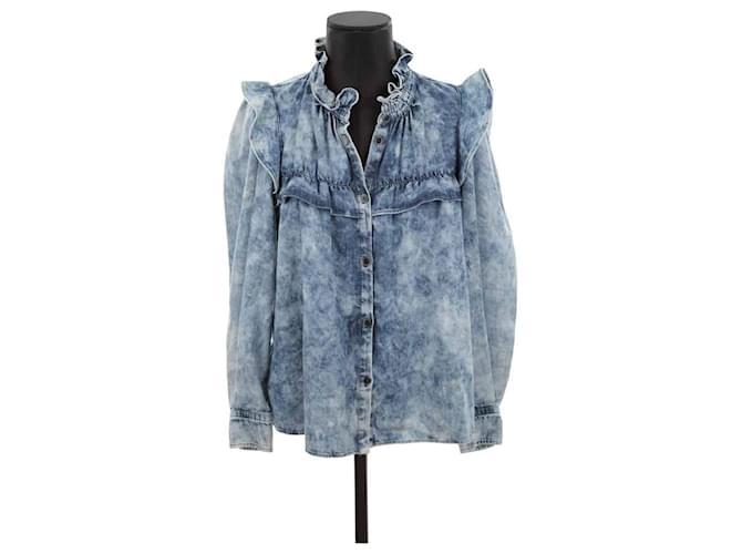 Isabel Marant Etoile Cotton blouse Blue  ref.1295025