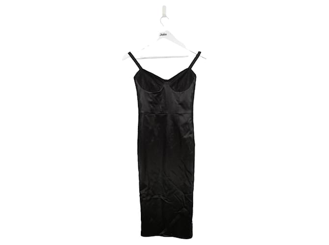 Elisabetta Franchi Vestido negro Poliamida  ref.1295026