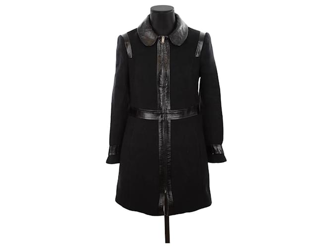 Claudie Pierlot Wool coat Black  ref.1295027