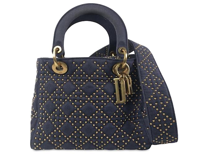 DIOR Handbags Blue Cloth  ref.1295103