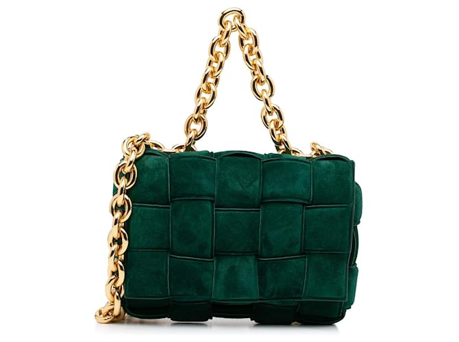 BOTTEGA VENETA Handbags Green Suede  ref.1295121