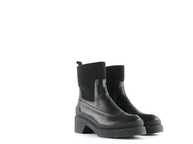 Hermès boots Black Leather  ref.1295130