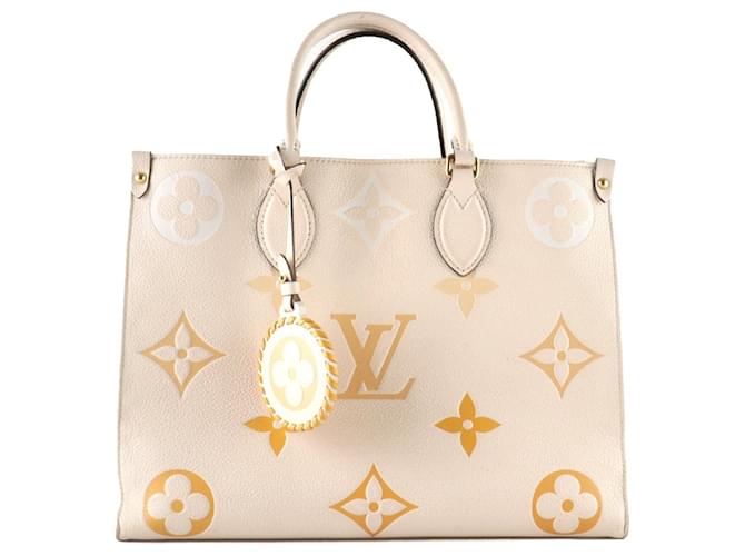 LOUIS VUITTON Handbags Onthego Beige Leather  ref.1295137