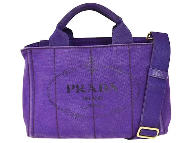 Prada Canapa Purple Cloth  ref.1295145