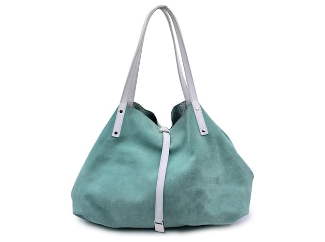 Tiffany & Co Tote Bag Green Suede  ref.1295217