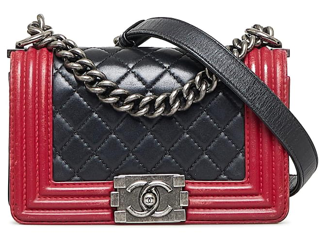 CHANEL Handbags Boy Black Leather  ref.1295244