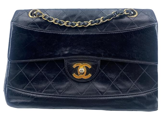 Chanel Flap Bag Castaño Lienzo  ref.1295277