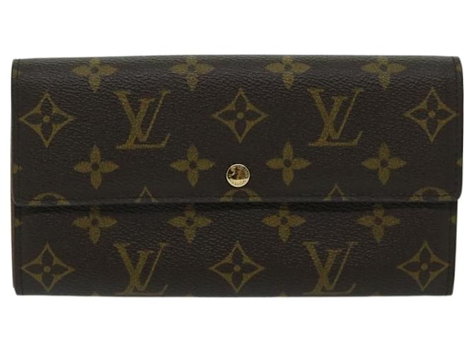 Louis Vuitton Portefeuille Sarah Brown Cloth  ref.1295303