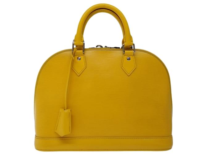 Louis Vuitton Alma Yellow Leather  ref.1295326