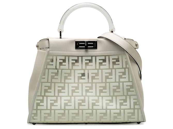 Peekaboo FENDI Handbags Timeless/classique White Plastic  ref.1295344