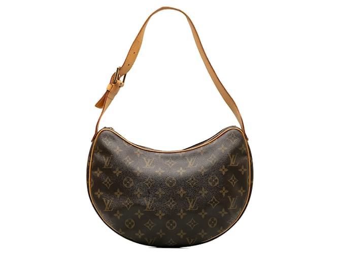 LOUIS VUITTON Handbags Croissant Brown Leather  ref.1295345