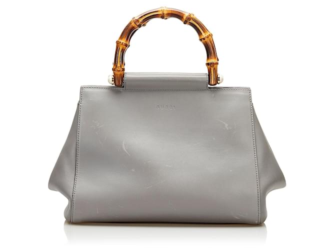 GUCCI Handbags BOY Grey Leather  ref.1295359