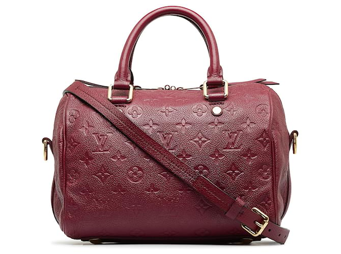 Speedy LOUIS VUITTON Handtaschen Classic CC Shopping Rot Leder  ref.1295381