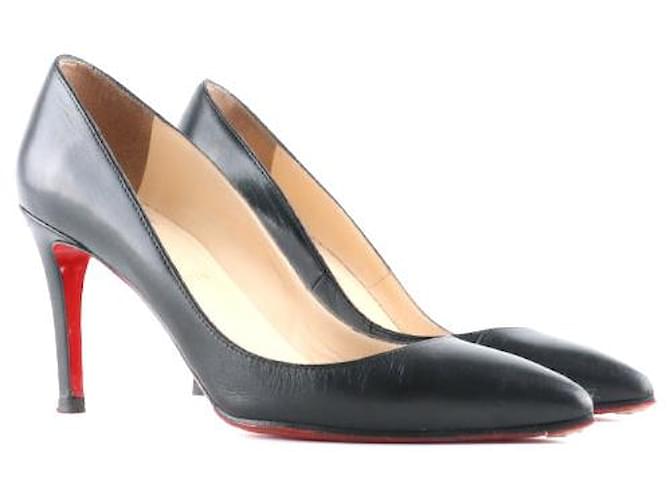 CHRISTIAN LOUBOUTIN Heels Pigalle Black Leather  ref.1295391