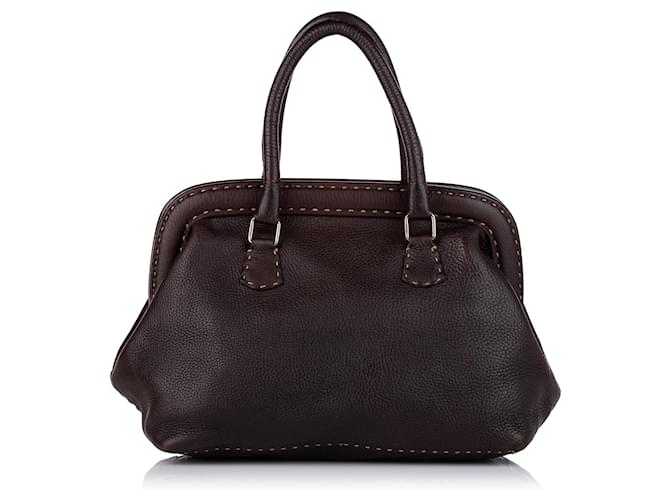 Selleria Fendi Handbags Brown Leather  ref.1295415
