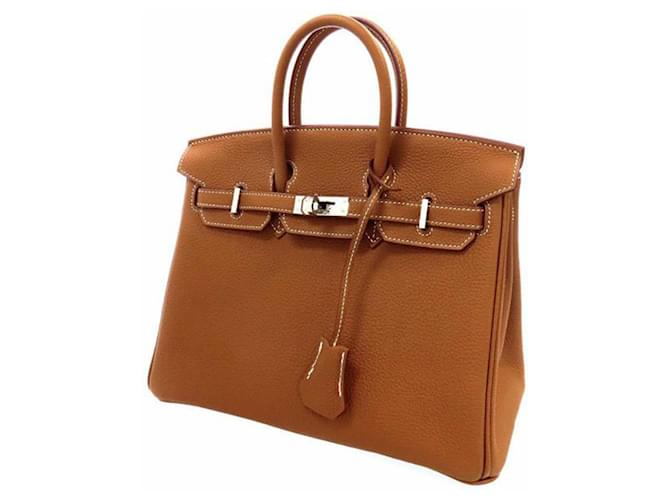 Birkin Hermès HERMES Handbags Brown Leather  ref.1295429
