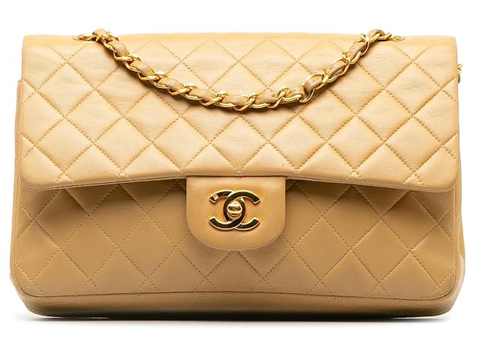 CHANEL Handbags Classic CC Shopping Brown Leather  ref.1295444