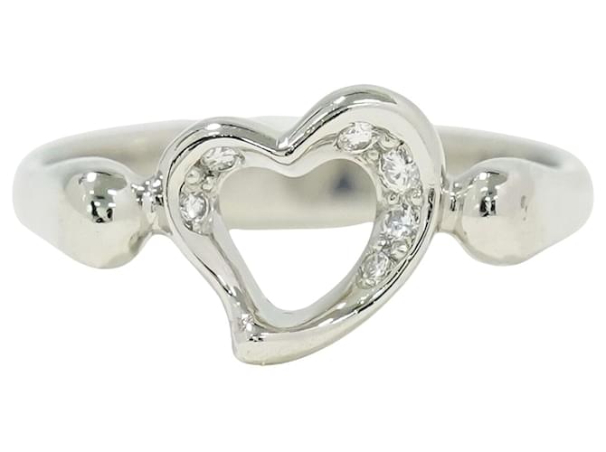 Tiffany & Co Heart Silvery Platinum  ref.1295503