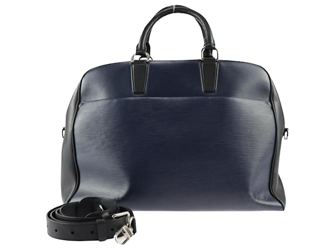 Louis Vuitton Bowling Navy blue Leather  ref.1295532