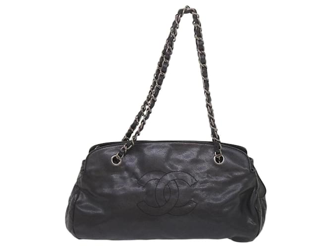 Chanel CC Black Leather  ref.1295534
