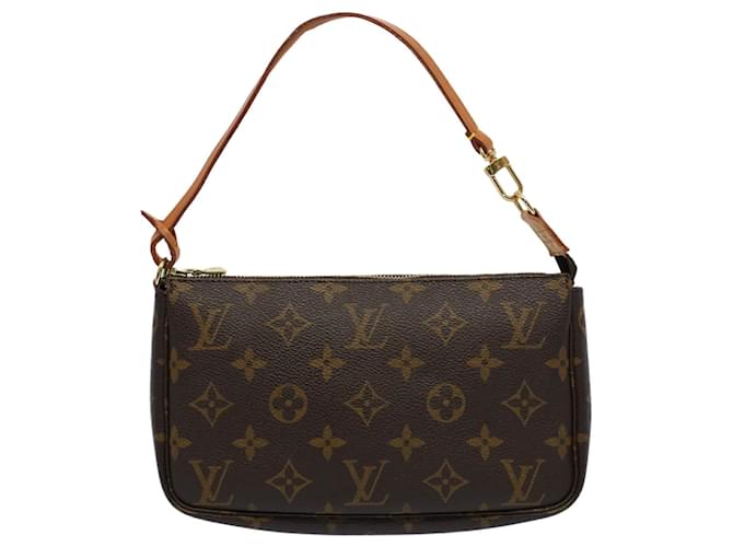 Louis Vuitton Pochette Accessoires Brown Cloth  ref.1295544