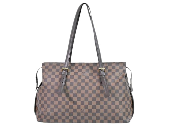Louis Vuitton Chelsea Brown Cloth  ref.1295546
