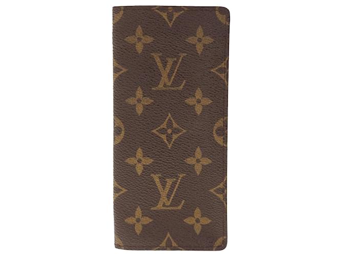 Louis Vuitton Etui à lunettes Marrom Lona  ref.1295557
