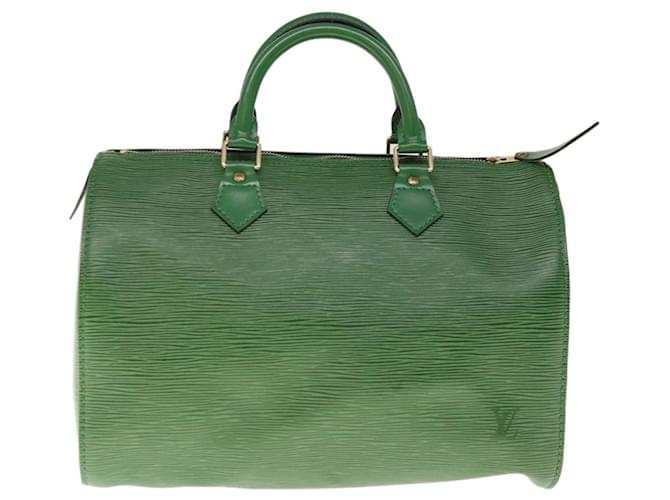 Louis Vuitton Speedy Verde Cuero  ref.1295578