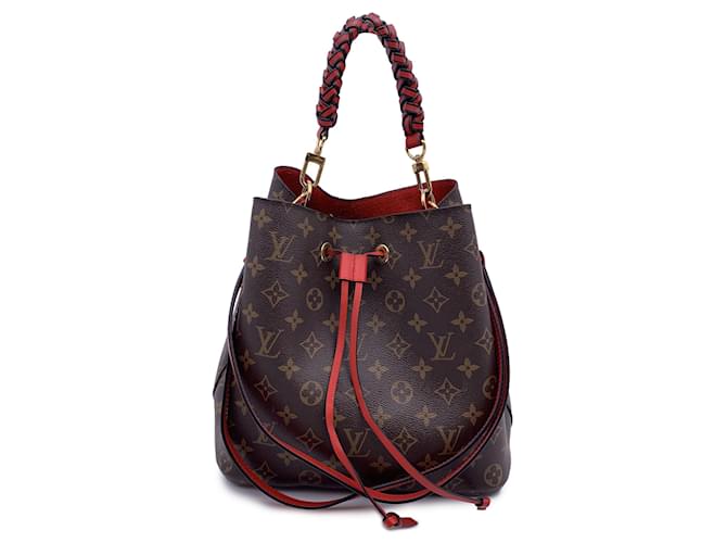 Louis Vuitton Shoulder Bag NeoNoe Brown Cloth  ref.1295632
