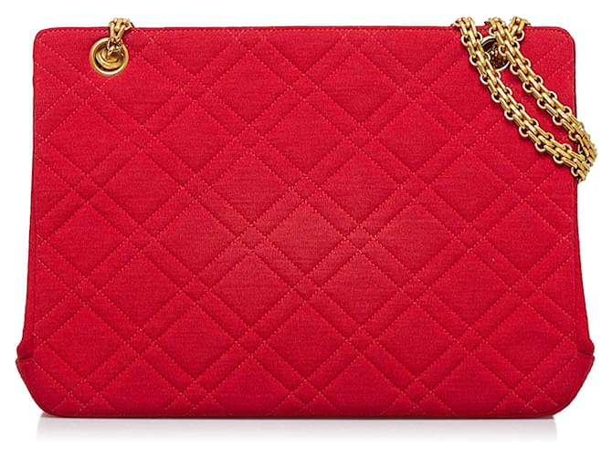 CHANEL Handbags Chanel 19 Red Cotton  ref.1295670