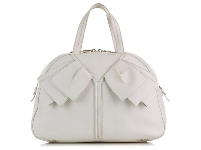 Autre Marque NON SIGNE / UNSIGNED Handbags Timeless/classique White Leather  ref.1295694