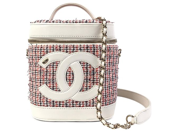Vanity CHANEL Sacs à main CC Filigrane Blanc