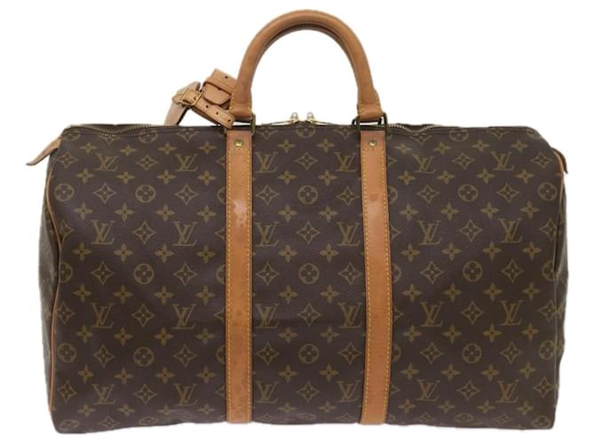 Louis Vuitton Keepall 50 Brown Cloth  ref.1295946