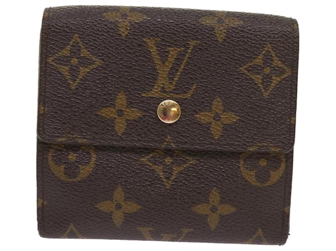 Louis Vuitton Porte-monnaie Braun Leinwand  ref.1295955