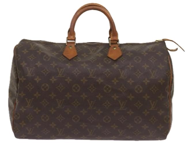 Louis Vuitton Speedy 35 Brown Cloth  ref.1295957