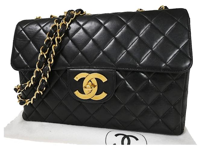 Classique Chanel Timeless Cuir Noir  ref.1295959