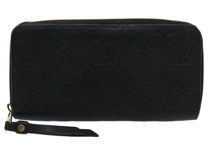 Portefeuille zippy Louis Vuitton Cuir Noir  ref.1295964