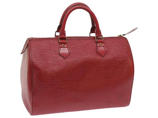 Louis Vuitton Speedy 30 Red Leather  ref.1295975