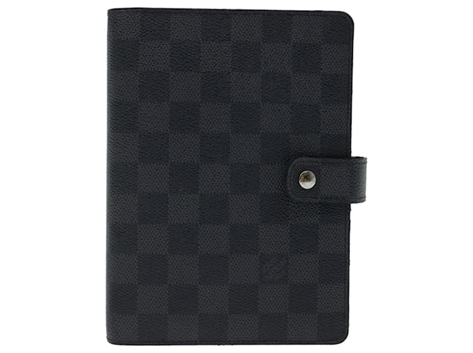 Louis Vuitton Agenda Cover Black Cloth  ref.1295981