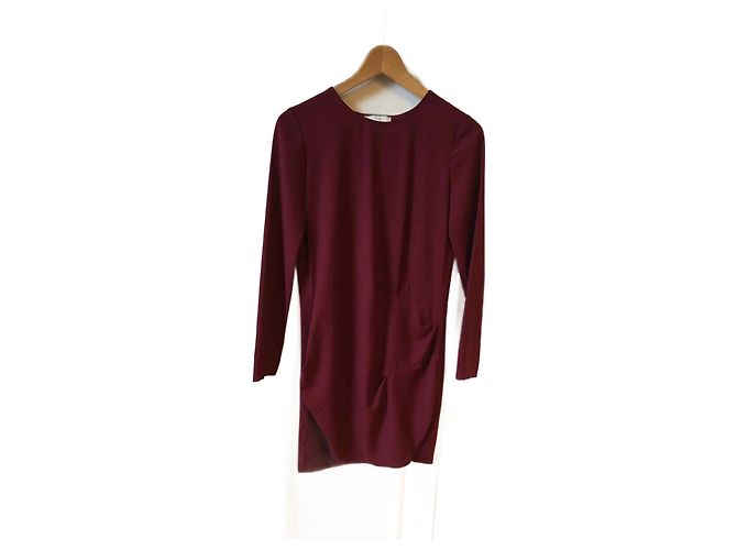 IRO Dresses T.FR 36 Polyester Dark red
