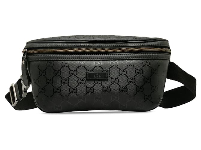 Black Gucci GG Imprime Belt Bag Cloth  ref.1296106