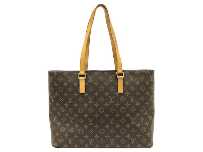 Brown Louis Vuitton Monogram Luco Tote Bag Leather  ref.1296165