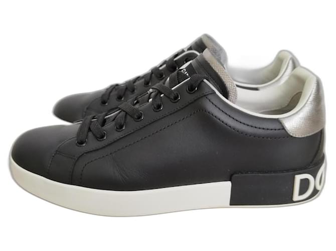 Dolce & Gabbana Sneakers Black Leather  ref.1296197