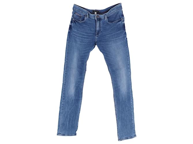 Tommy Hilfiger Jeans slim fit da uomo Bleecker Blu Cotone  ref.1296200