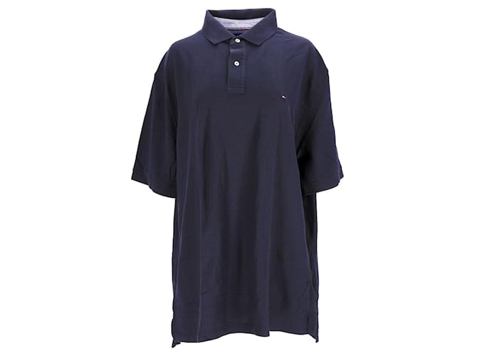 Tommy Hilfiger Mens Regular Fit Short Sleeve Polo Navy blue Cotton  ref.1296243