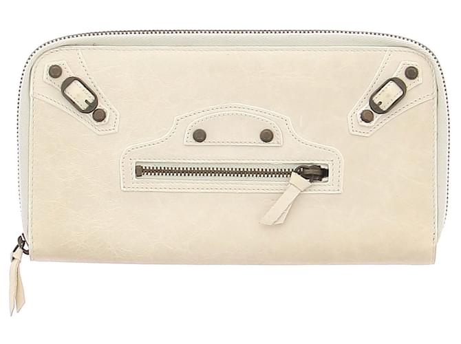BALENCIAGA  Purses, wallets & cases T.  leather White  ref.1296296